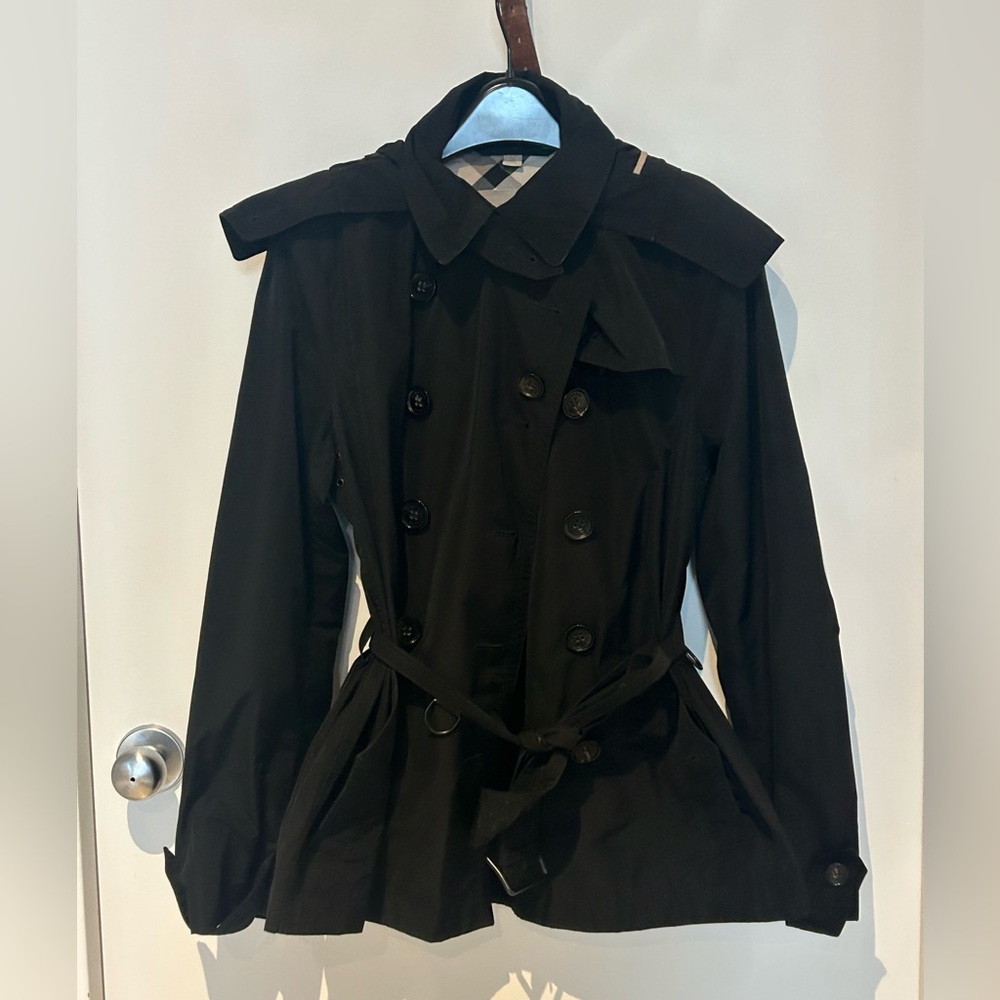 Classic Black Women's Trench Coat